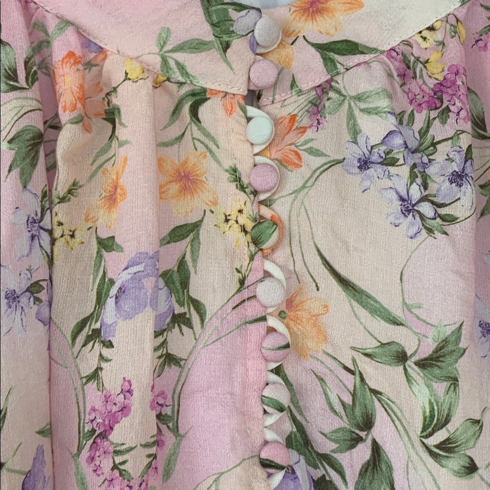 52Seven elegant Floral White and Purple Women's Dress size 20W - Picture 7 of 16